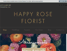 Tablet Screenshot of happyroseflorist.com